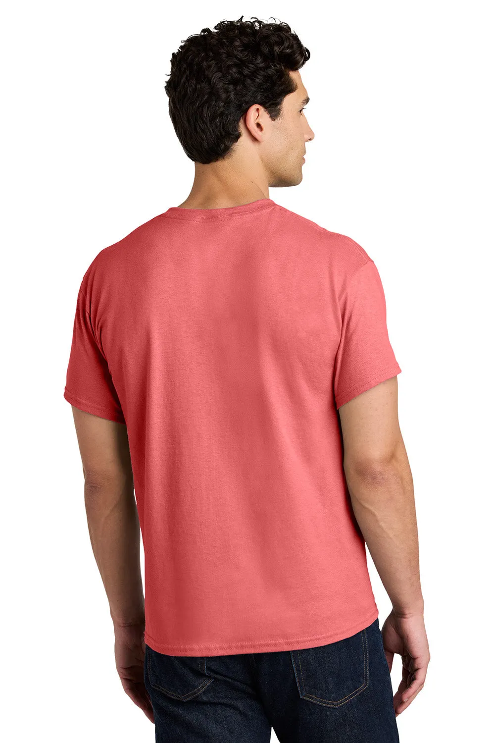 Gildan Mens Short Sleeve Crewneck T-Shirt - Coral Silk  Affordable Clothing Gildan