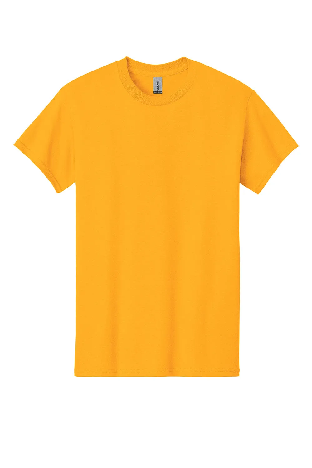 Gildan Mens Short Sleeve Crewneck T-Shirt - Gold  Affordable Clothing Gildan