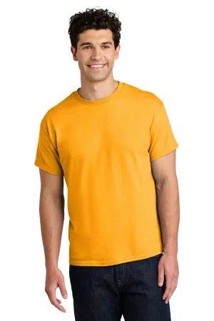 Gildan Mens Short Sleeve Crewneck T-Shirt - Gold  Affordable Clothing Gildan