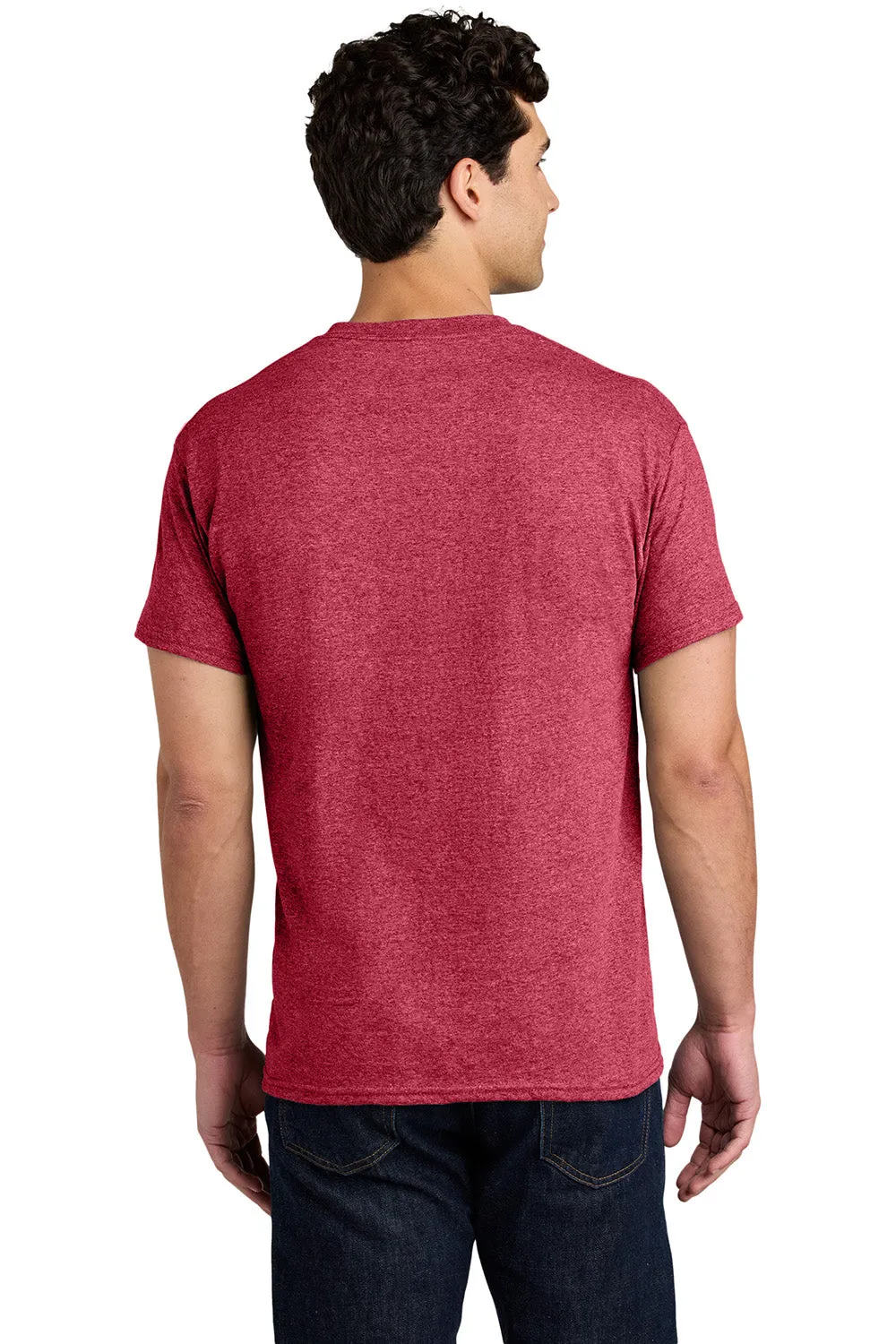 Gildan Mens Short Sleeve Crewneck T-Shirt - Heather Red  Affordable Clothing Gildan