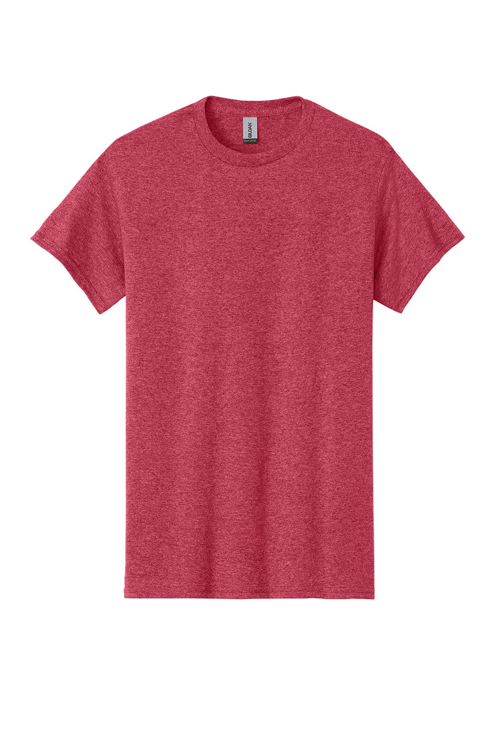 Gildan Mens Short Sleeve Crewneck T-Shirt - Heather Red  Affordable Clothing Gildan