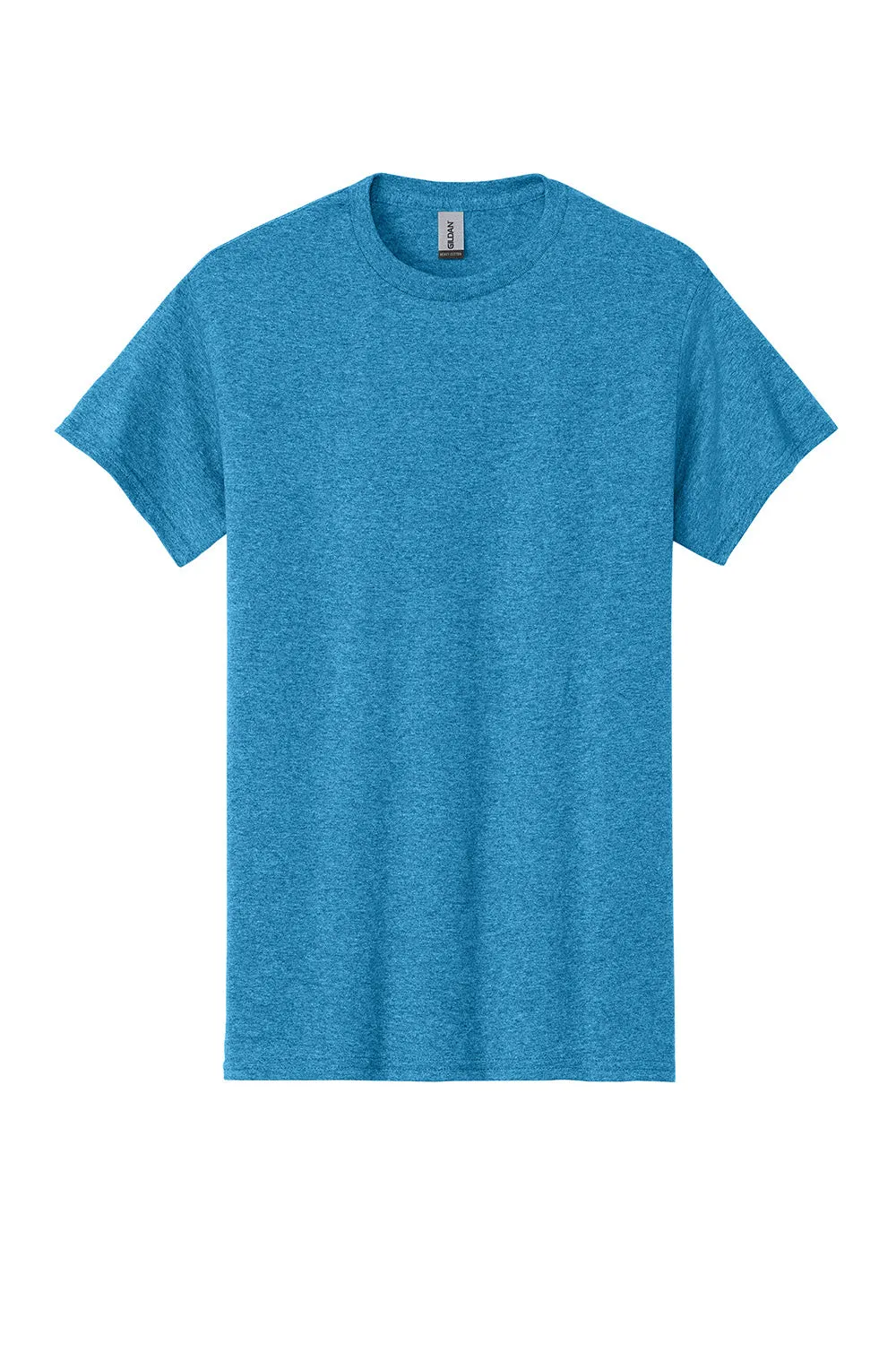 Gildan Mens Short Sleeve Crewneck T-Shirt - Heather Sapphire Blue  Affordable Clothing Gildan