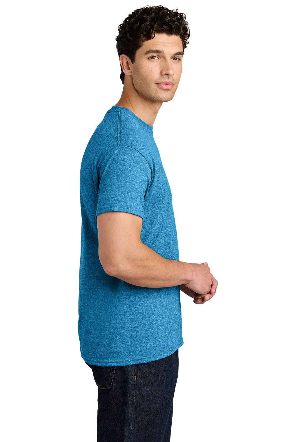 Gildan Mens Short Sleeve Crewneck T-Shirt - Heather Sapphire Blue  Affordable Clothing Gildan
