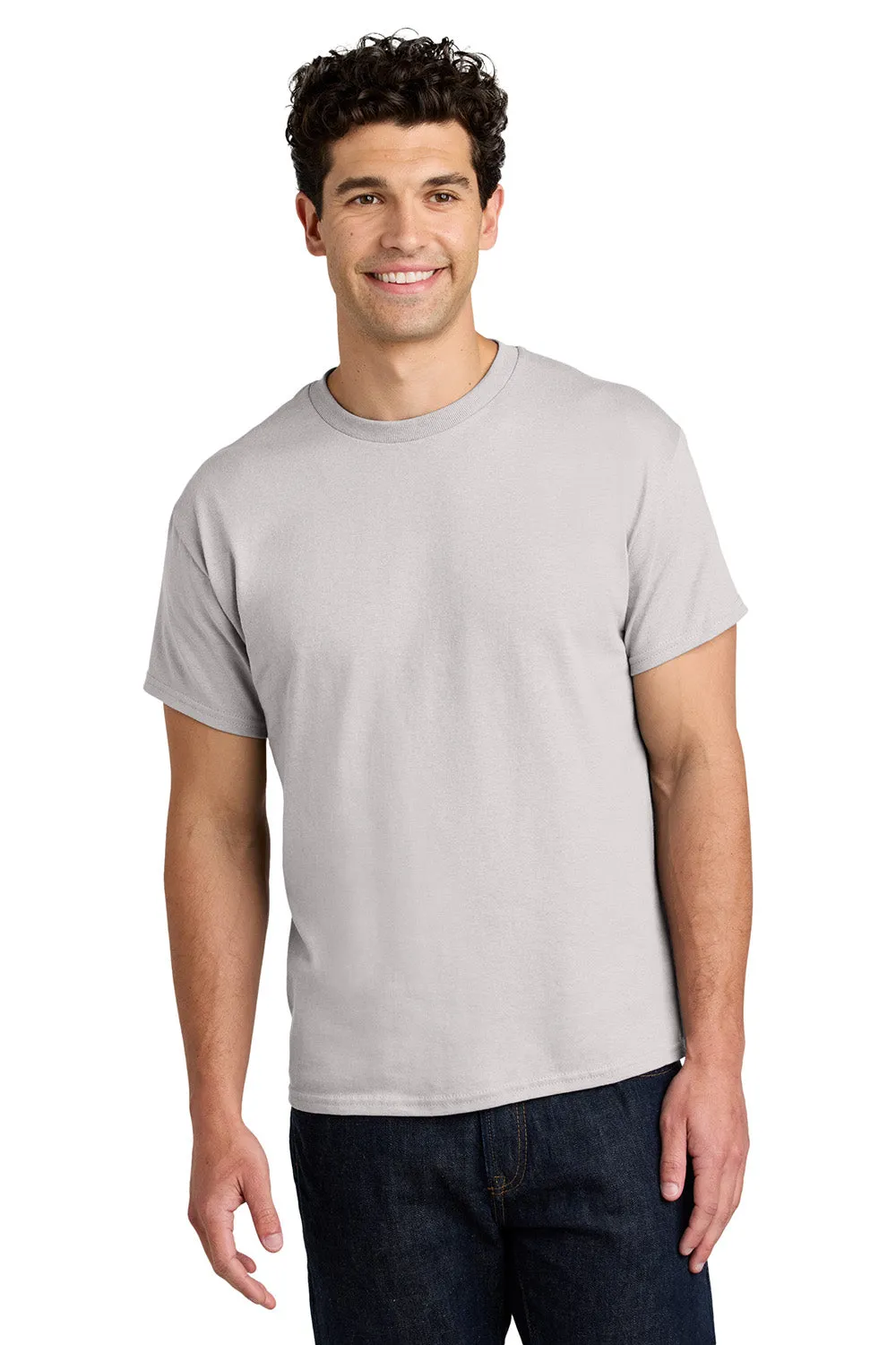 Gildan Mens Short Sleeve Crewneck T-Shirt - Ice Grey  Affordable Clothing Gildan