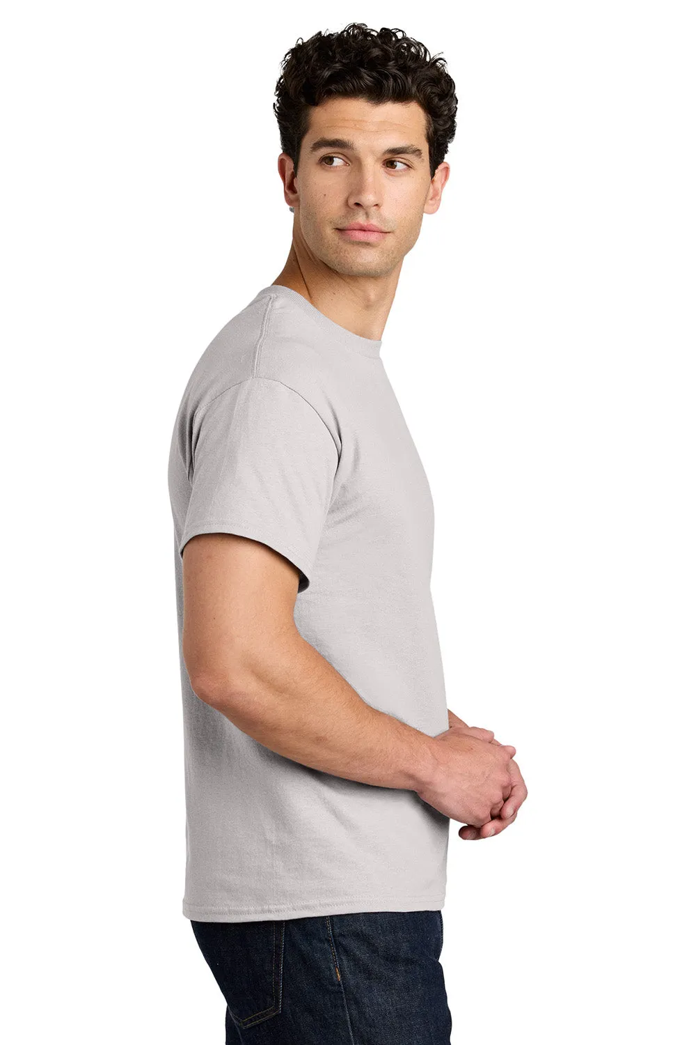 Gildan Mens Short Sleeve Crewneck T-Shirt - Ice Grey  Affordable Clothing Gildan
