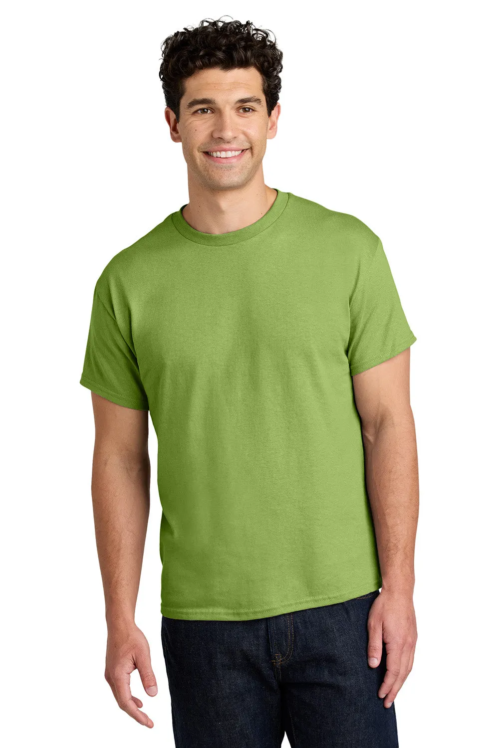 Gildan Mens Short Sleeve Crewneck T-Shirt - Kiwi Green  Affordable Clothing Gildan