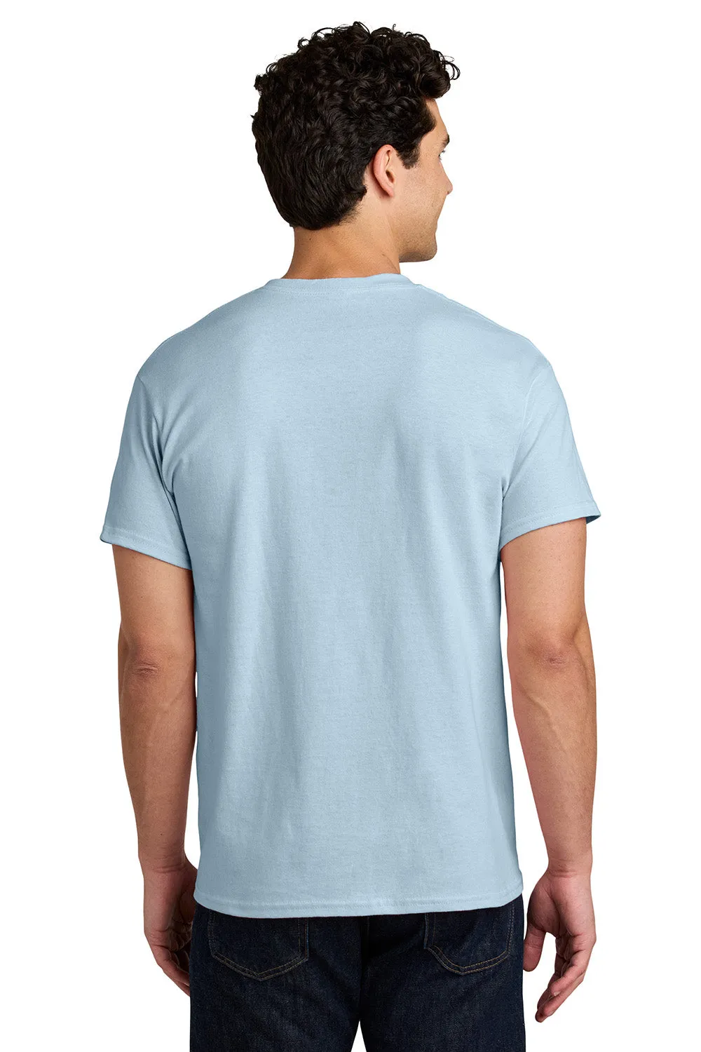 Gildan Mens Short Sleeve Crewneck T-Shirt - Light Blue  Affordable Clothing Gildan