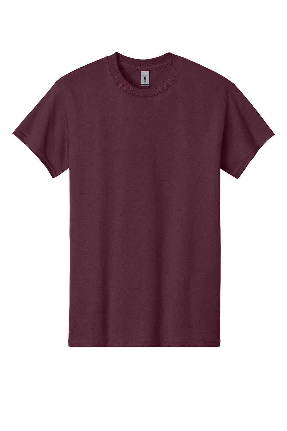 Gildan Mens Short Sleeve Crewneck T-Shirt - Maroon  Affordable Clothing Gildan