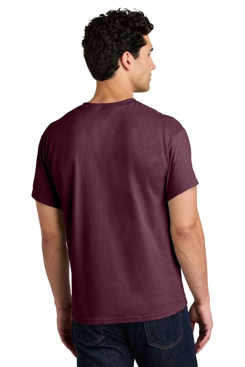 Gildan Mens Short Sleeve Crewneck T-Shirt - Maroon  Affordable Clothing Gildan