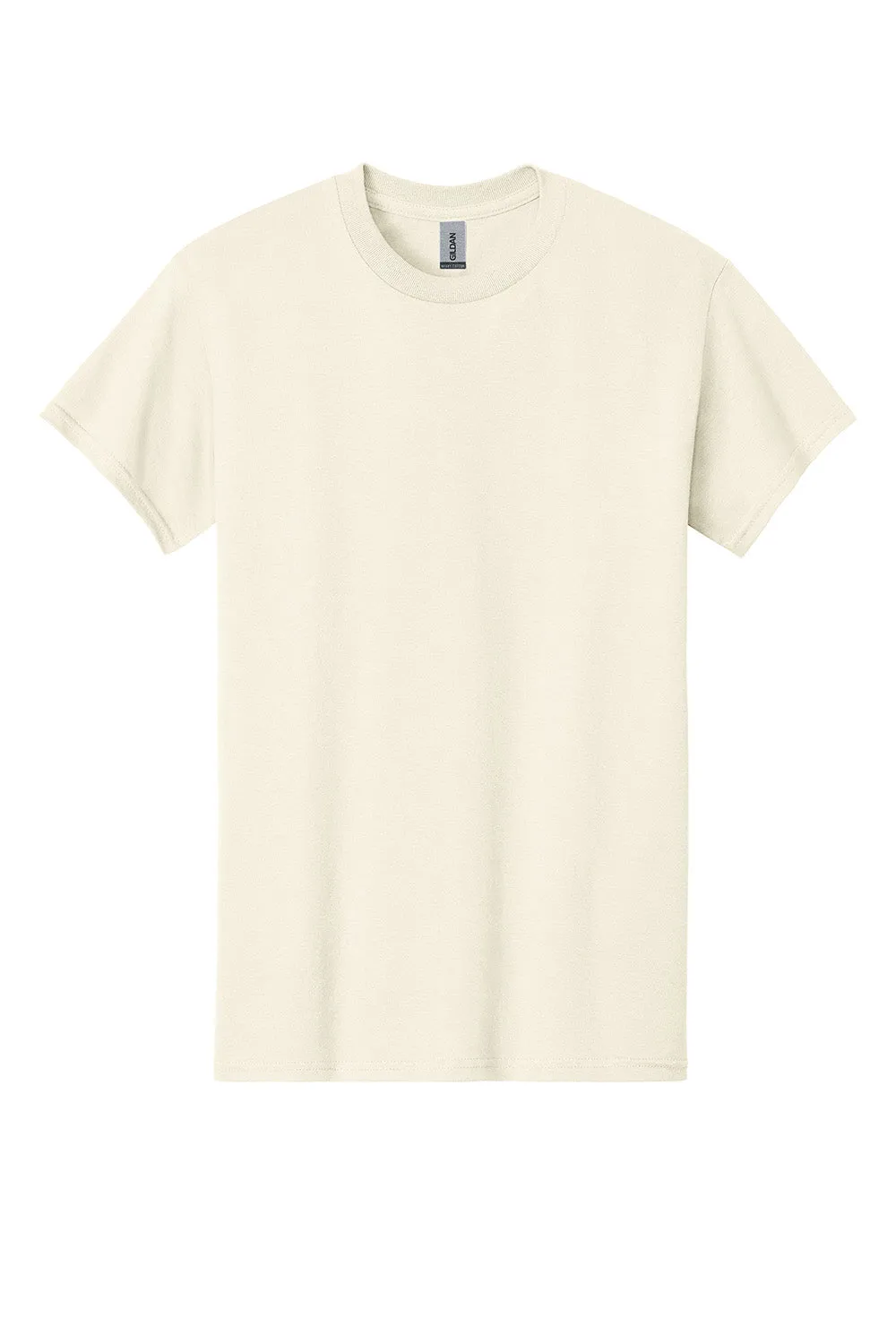 Gildan Mens Short Sleeve Crewneck T-Shirt - Natural  Affordable Clothing Gildan