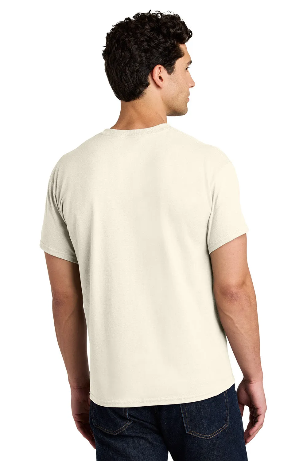 Gildan Mens Short Sleeve Crewneck T-Shirt - Natural  Affordable Clothing Gildan