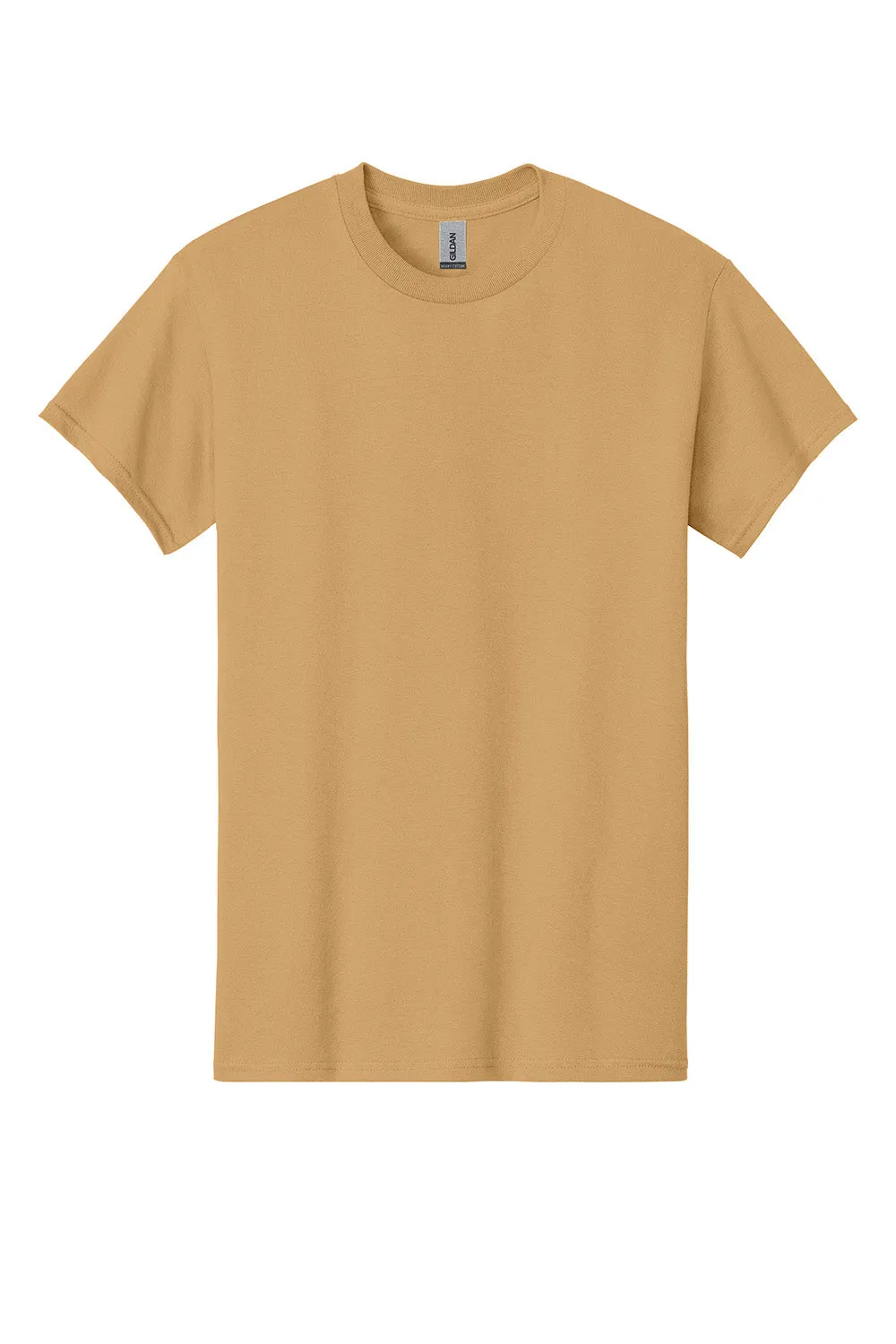 Gildan Mens Short Sleeve Crewneck T-Shirt - Old Gold  Affordable Clothing Gildan