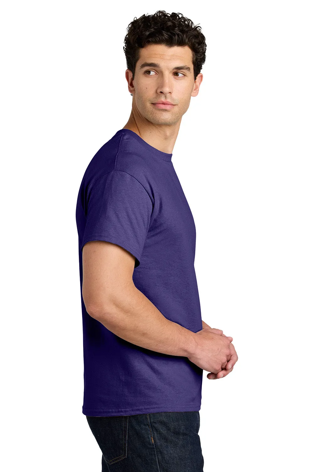 Gildan Mens Short Sleeve Crewneck T-Shirt - Purple  Affordable Clothing Gildan