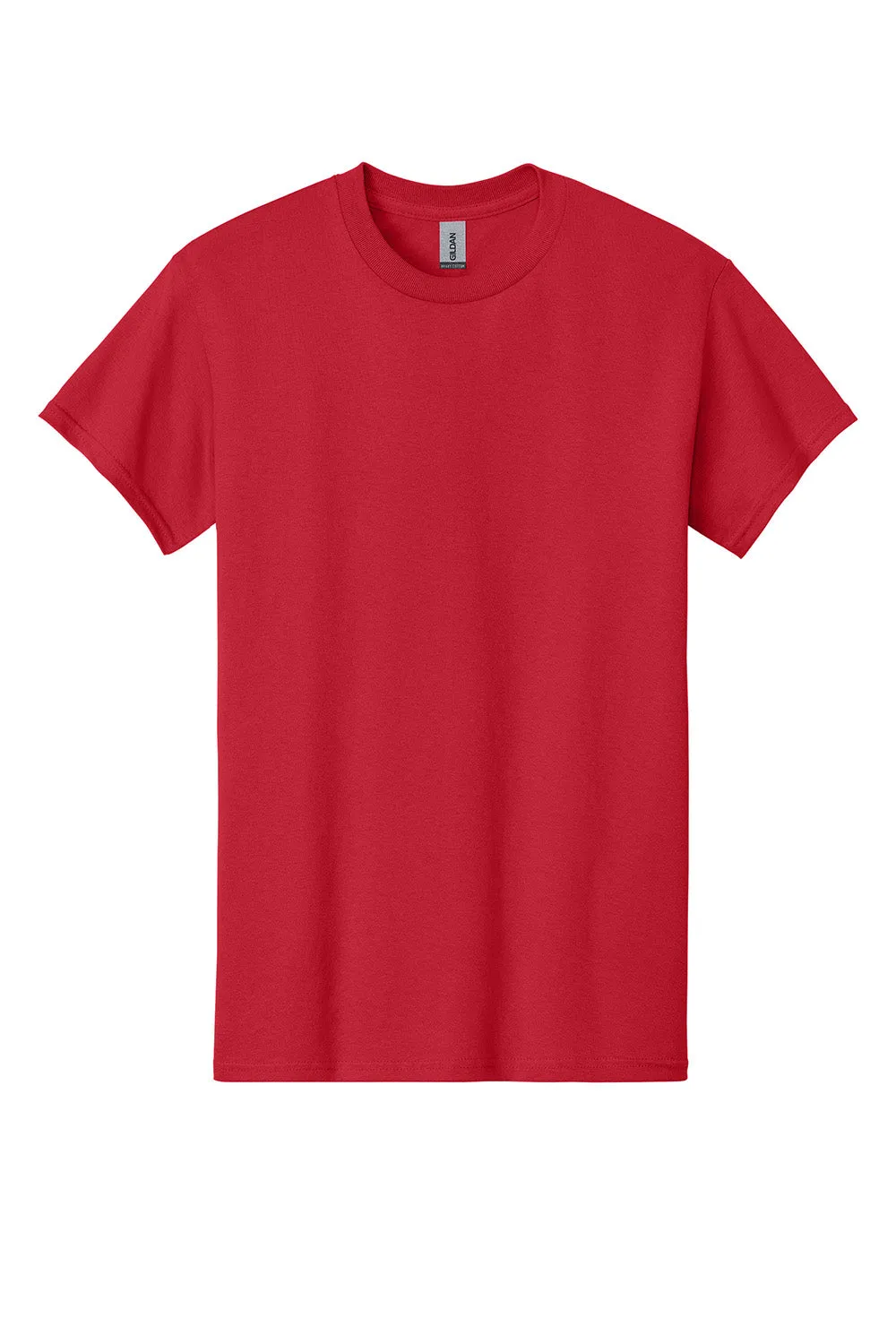 Gildan Mens Short Sleeve Crewneck T-Shirt - Red  Affordable Clothing Gildan