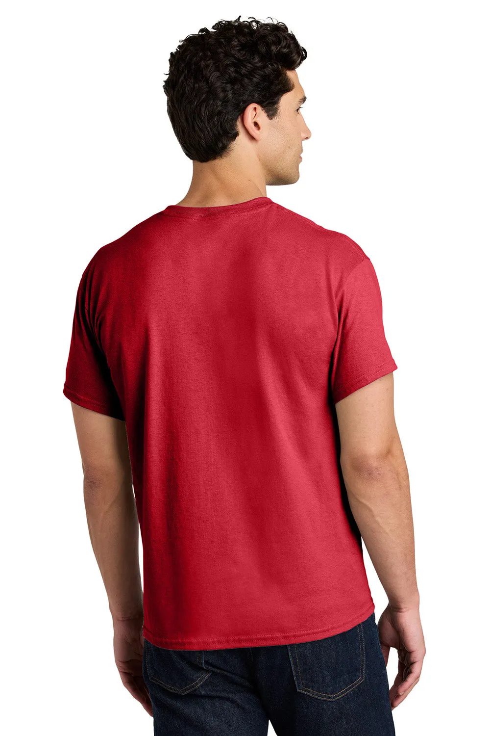 Gildan Mens Short Sleeve Crewneck T-Shirt - Red  Affordable Clothing Gildan