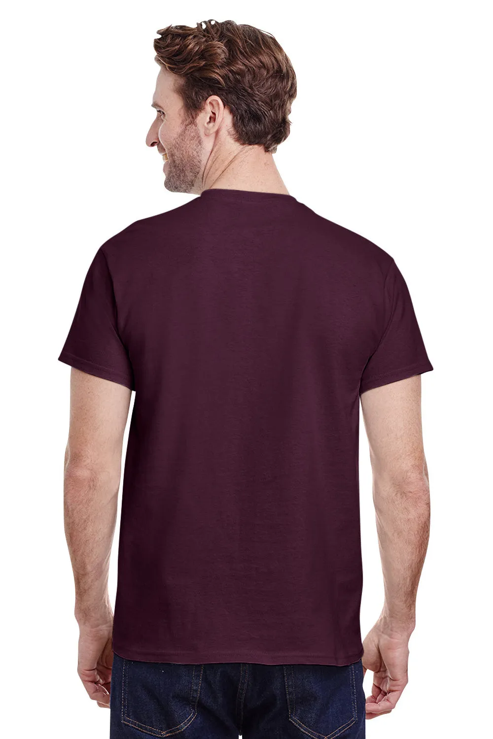 Gildan Mens Short Sleeve Crewneck T-Shirt - Russet  Affordable Clothing Gildan