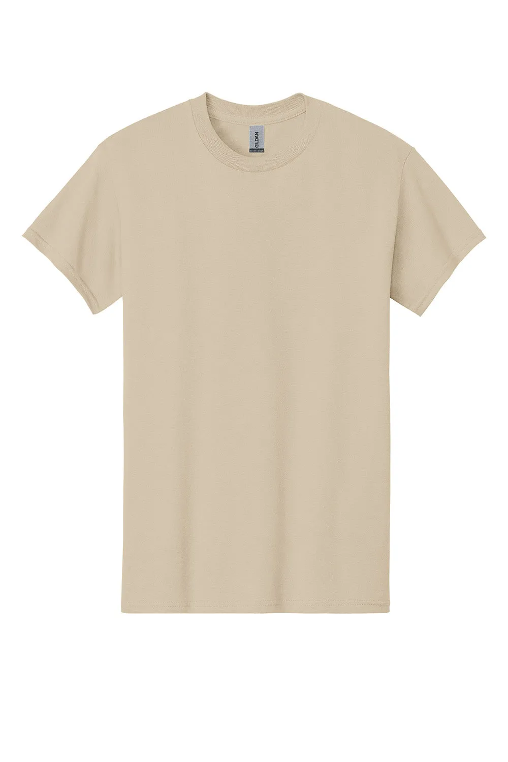 Gildan Mens Short Sleeve Crewneck T-Shirt - Sand  Affordable Clothing Gildan