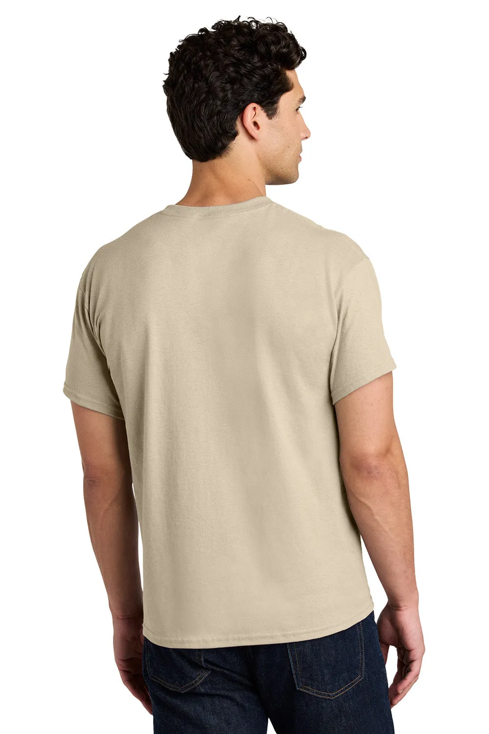 Gildan Mens Short Sleeve Crewneck T-Shirt - Sand  Affordable Clothing Gildan