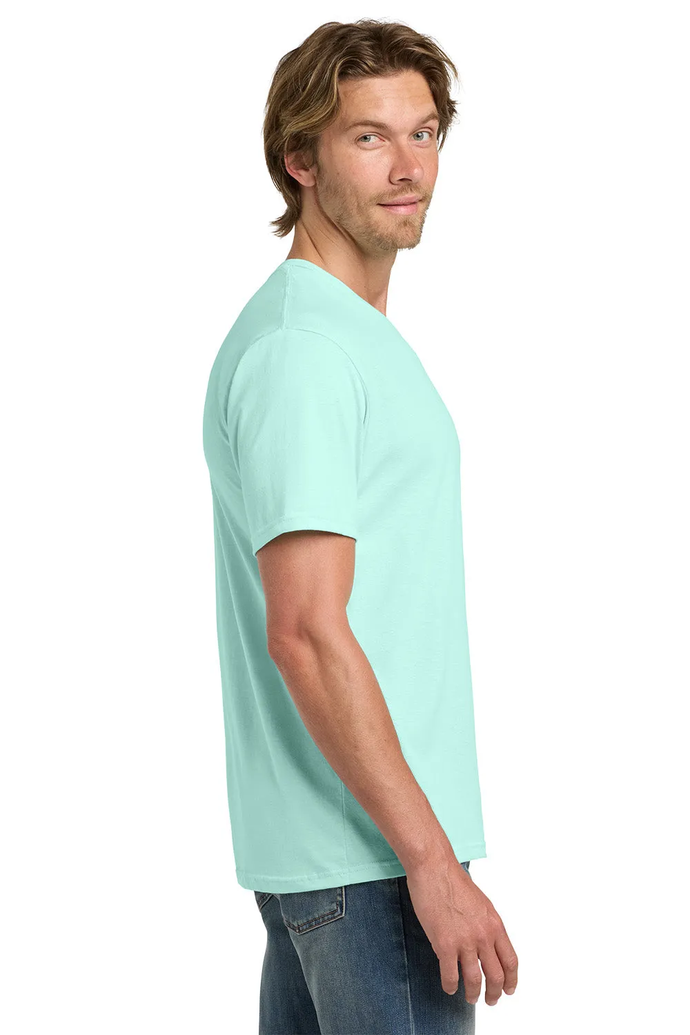Gildan Mens Short Sleeve Crewneck T-Shirt - Teal Ice Blue  Affordable Clothing Gildan