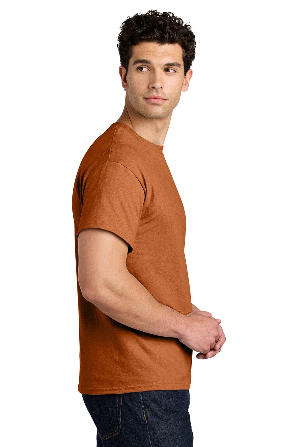 Gildan Mens Short Sleeve Crewneck T-Shirt - Texas Orange  Affordable Clothing Gildan