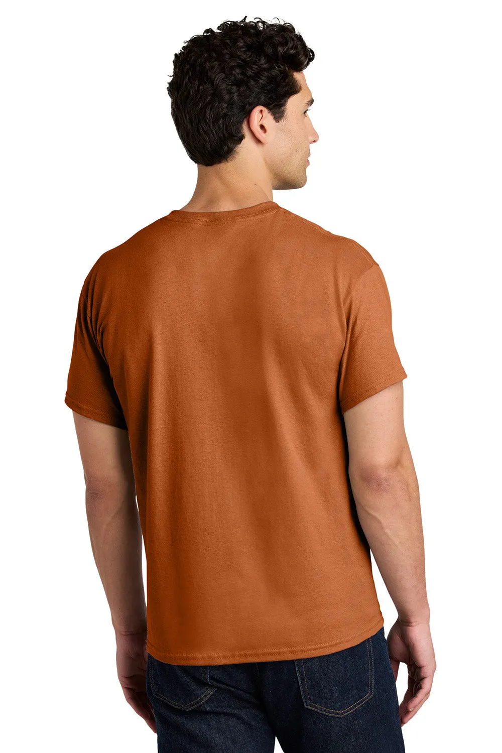 Gildan Mens Short Sleeve Crewneck T-Shirt - Texas Orange  Affordable Clothing Gildan