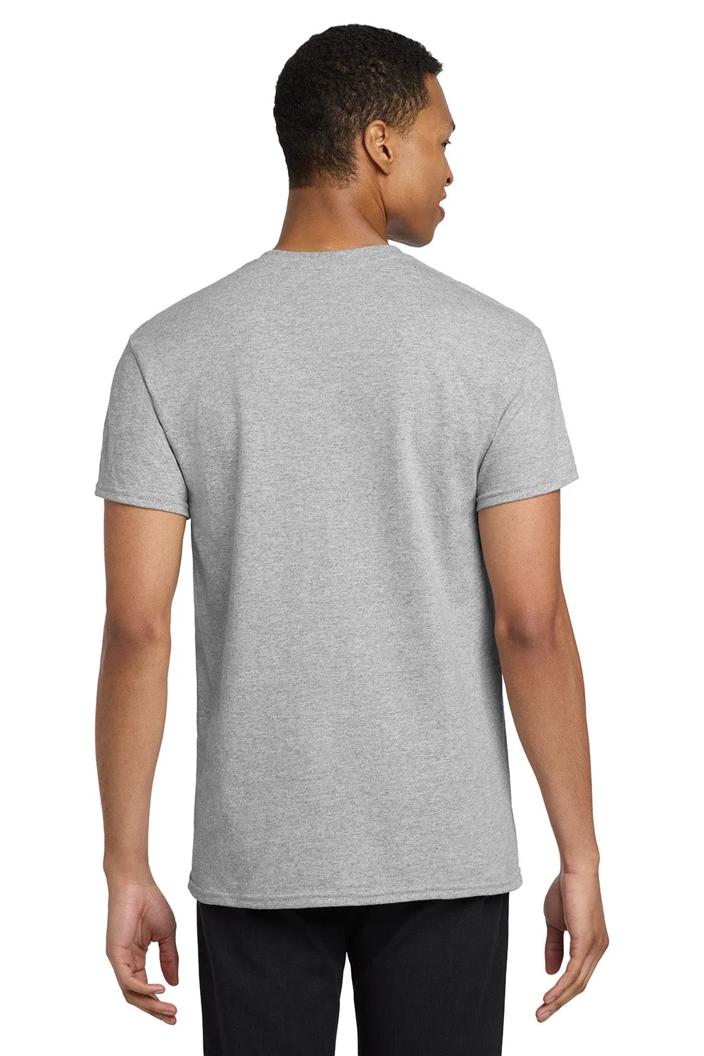 Gildan Mens Short Sleeve Crewneck T-Shirt w/ Pocket - Sport Grey  Affordable Clothing Gildan