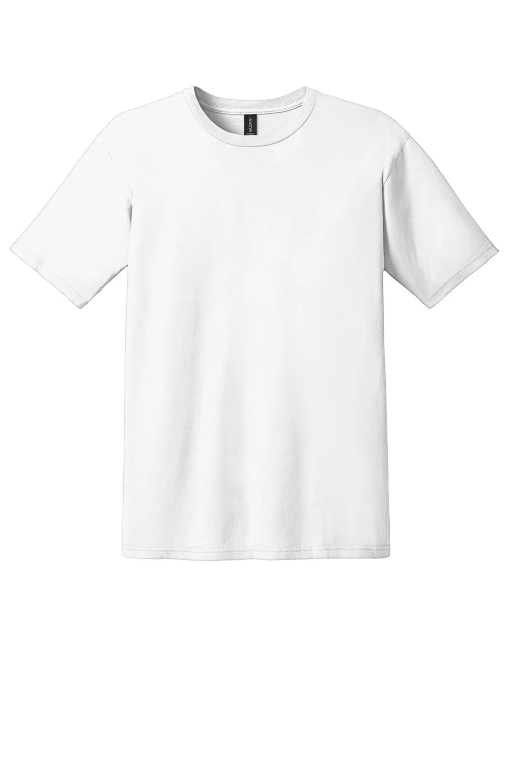 Gildan Mens Short Sleeve Crewneck T-Shirt - White  Affordable Clothing Gildan