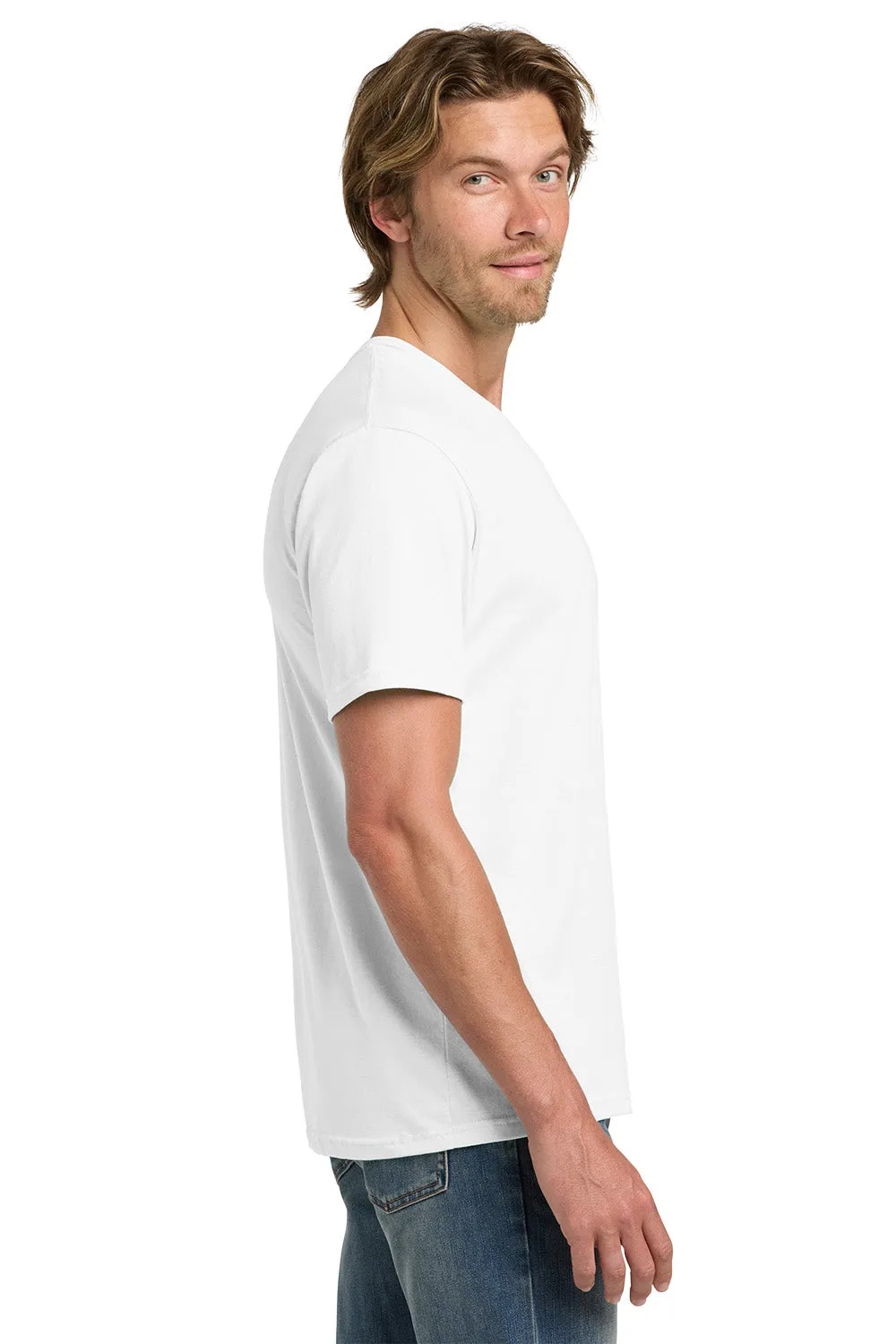 Gildan Mens Short Sleeve Crewneck T-Shirt - White  Affordable Clothing Gildan