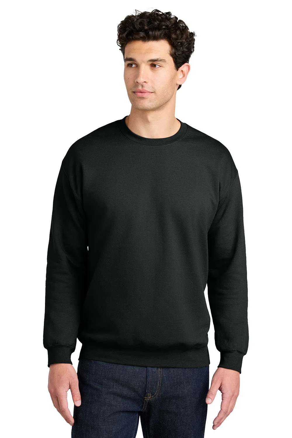 Gildan Mens Softstyle Crewneck Sweatshirt - Black  Affordable Clothing Gildan