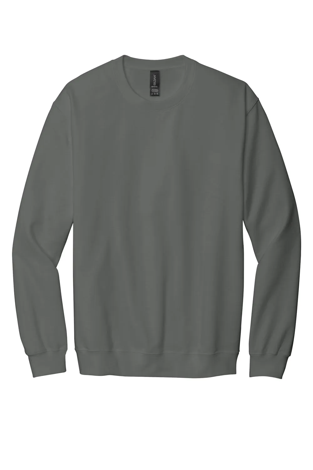 Gildan Mens Softstyle Crewneck Sweatshirt - Charcoal Grey  Affordable Clothing Gildan
