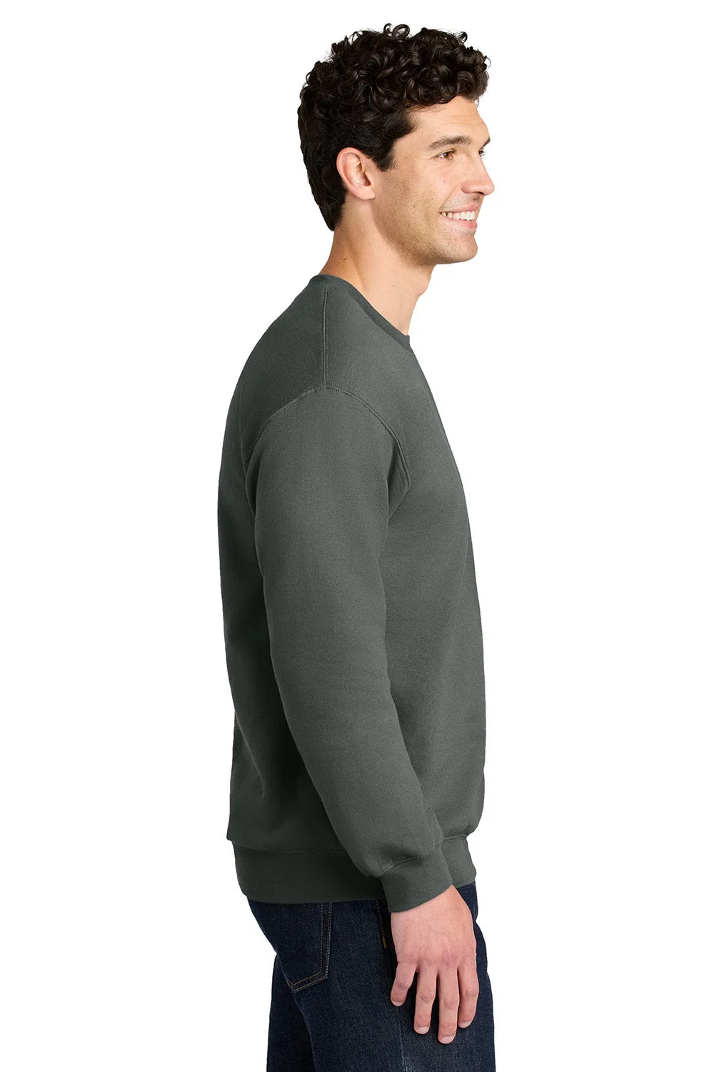 Gildan Mens Softstyle Crewneck Sweatshirt - Charcoal Grey  Affordable Clothing Gildan