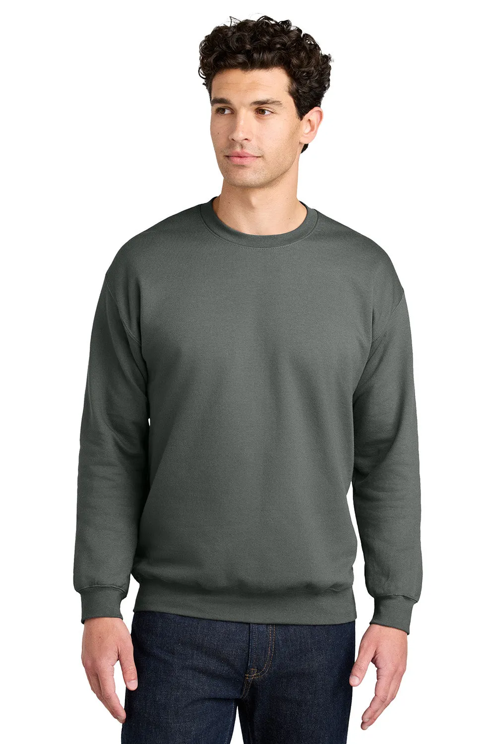 Gildan Mens Softstyle Crewneck Sweatshirt - Charcoal Grey  Affordable Clothing Gildan