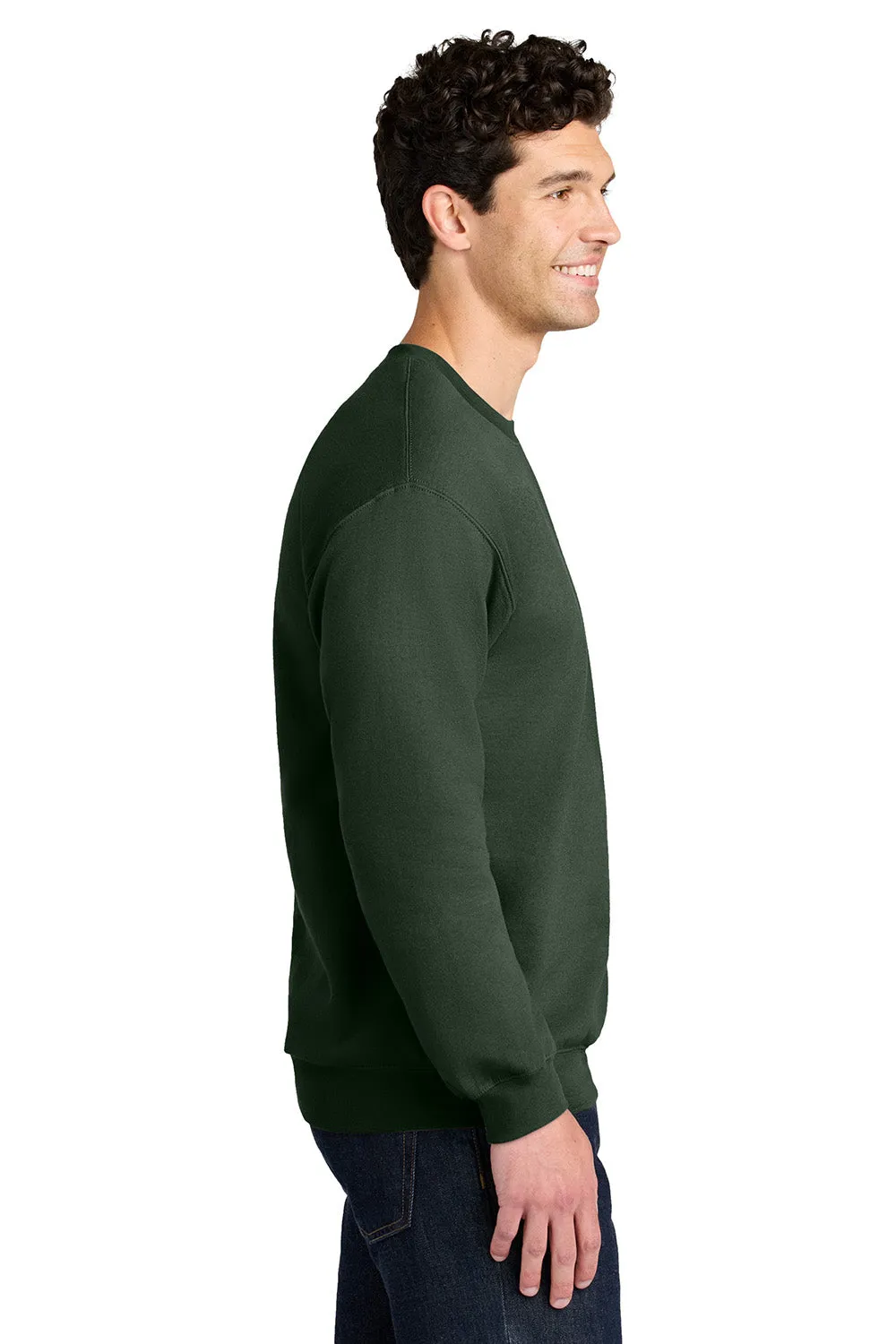 Gildan Mens Softstyle Crewneck Sweatshirt - Forest Green  Affordable Clothing Gildan