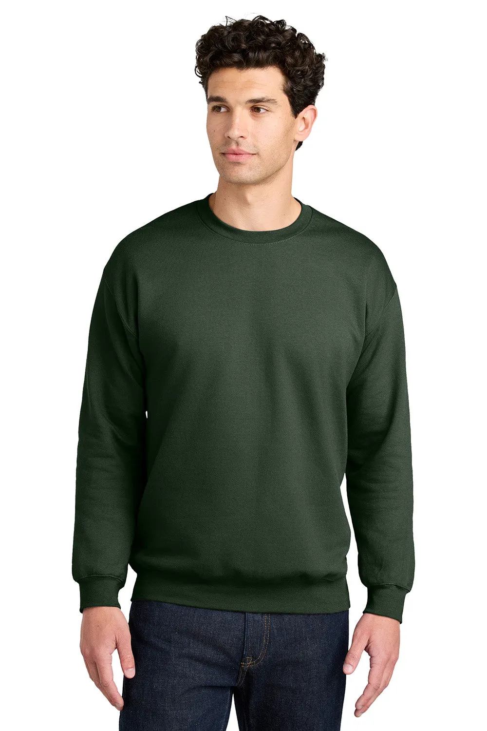 Gildan Mens Softstyle Crewneck Sweatshirt - Forest Green  Affordable Clothing Gildan