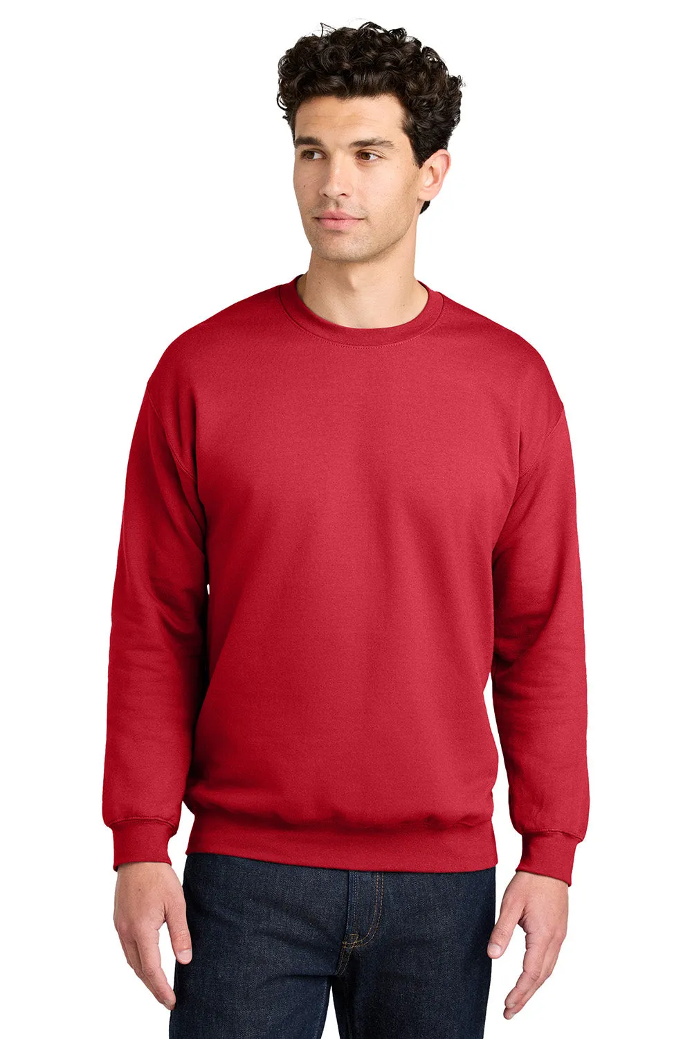 Gildan Mens Softstyle Crewneck Sweatshirt - Red  Affordable Clothing Gildan
