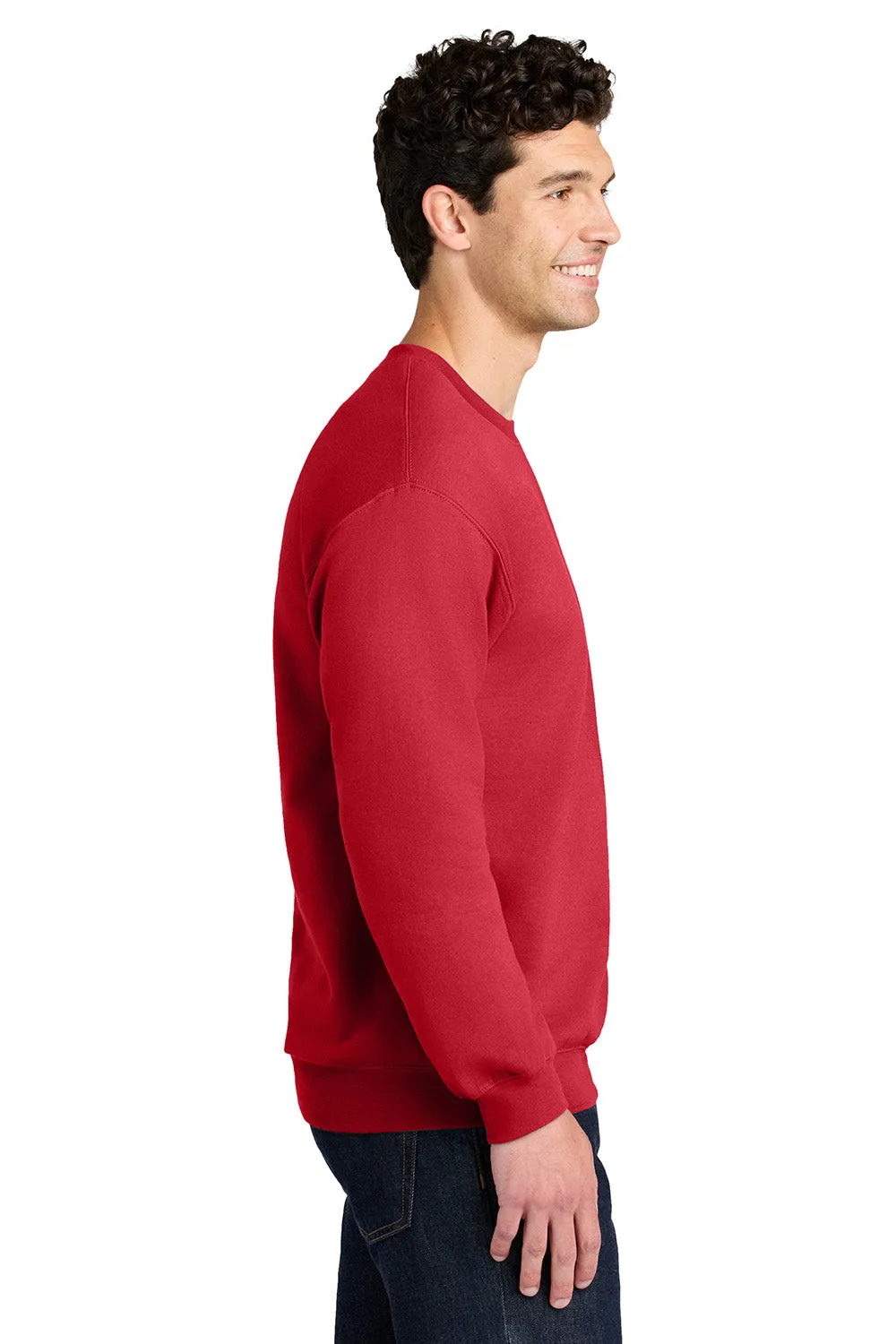 Gildan Mens Softstyle Crewneck Sweatshirt - Red  Affordable Clothing Gildan