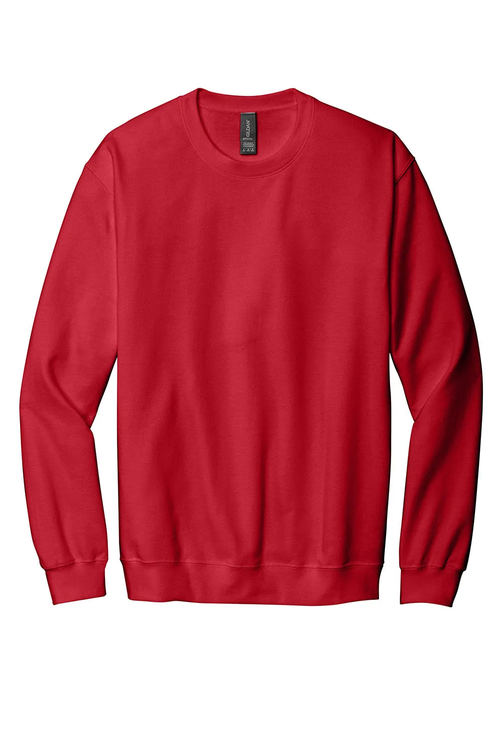 Gildan Mens Softstyle Crewneck Sweatshirt - Red  Affordable Clothing Gildan