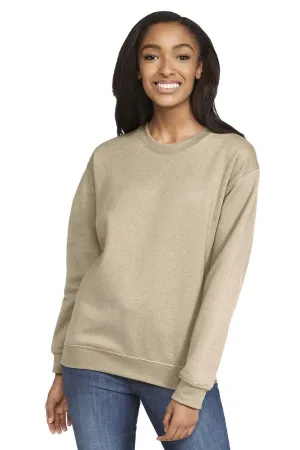 Gildan Mens Softstyle Crewneck Sweatshirt - Sand  Affordable Clothing Gildan