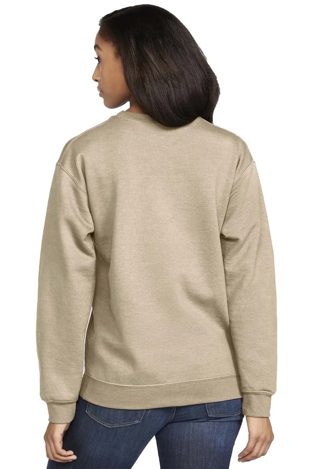 Gildan Mens Softstyle Crewneck Sweatshirt - Sand  Affordable Clothing Gildan