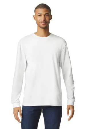 Gildan Mens Softstyle CVC Long Sleeve Crewneck T-Shirt - White  Affordable Clothing Gildan