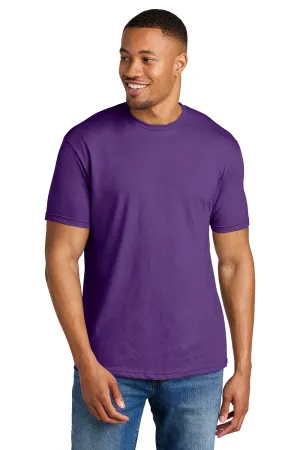Gildan Mens Softstyle CVC Short Sleeve Crewneck T-Shirt - Amethyst Purple  Affordable Clothing Gildan