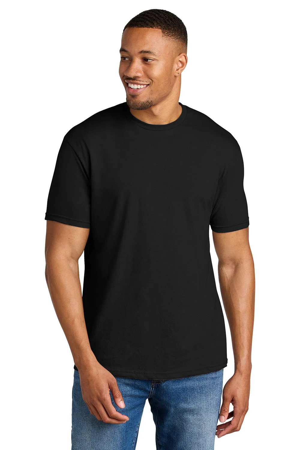 Gildan Mens Softstyle CVC Short Sleeve Crewneck T-Shirt - Pitch Black  Affordable Clothing Gildan