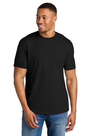 Gildan Mens Softstyle CVC Short Sleeve Crewneck T-Shirt - Pitch Black  Affordable Clothing Gildan