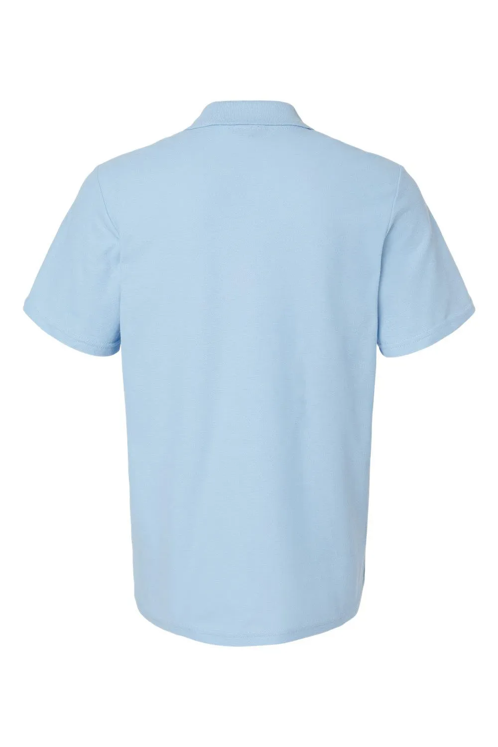 Gildan Mens SoftStyle Double Pique Short Sleeve Polo Shirt - Light Blue  Affordable Clothing Gildan
