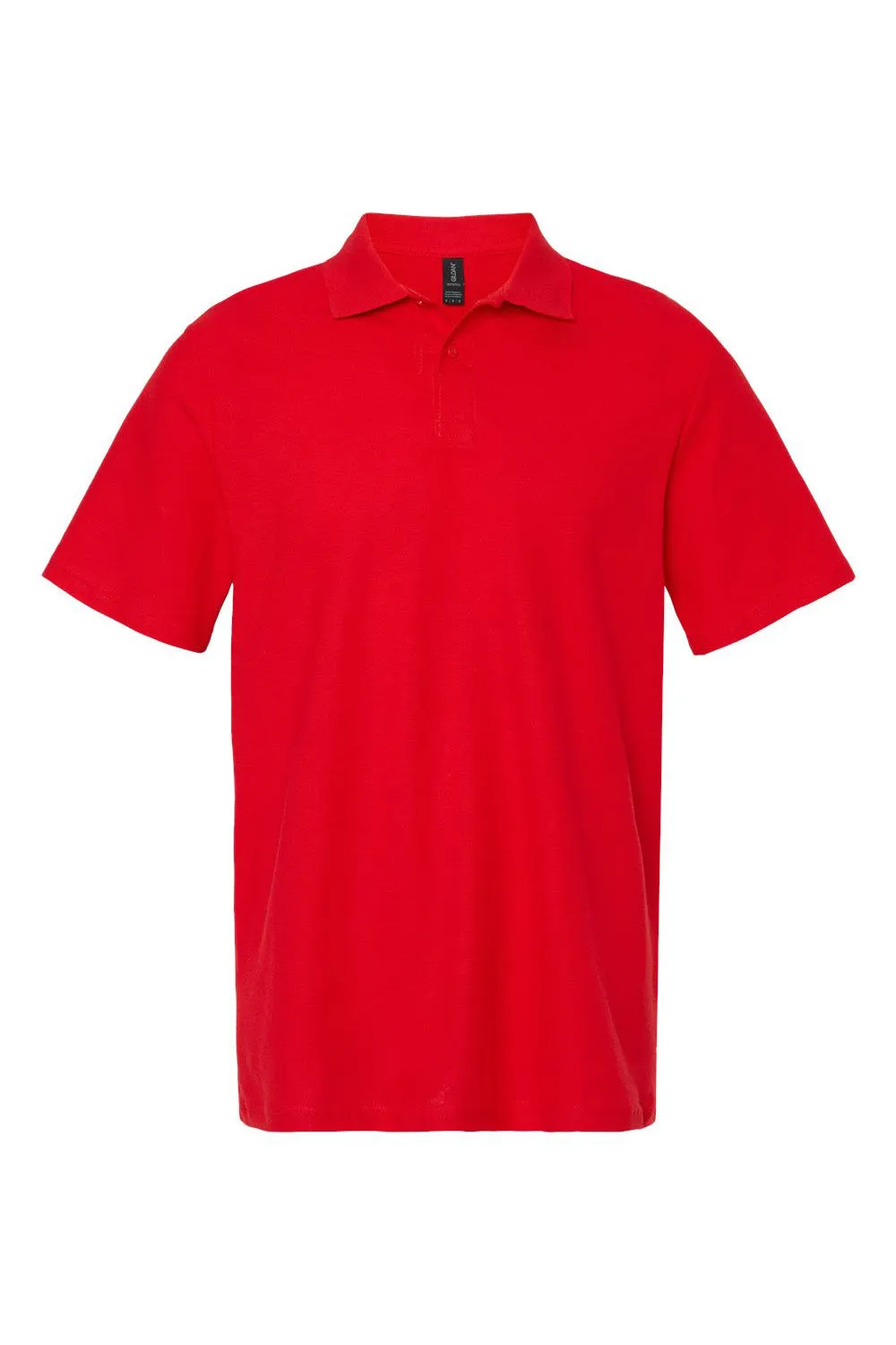 Gildan Mens SoftStyle Double Pique Short Sleeve Polo Shirt - Red  Affordable Clothing Gildan