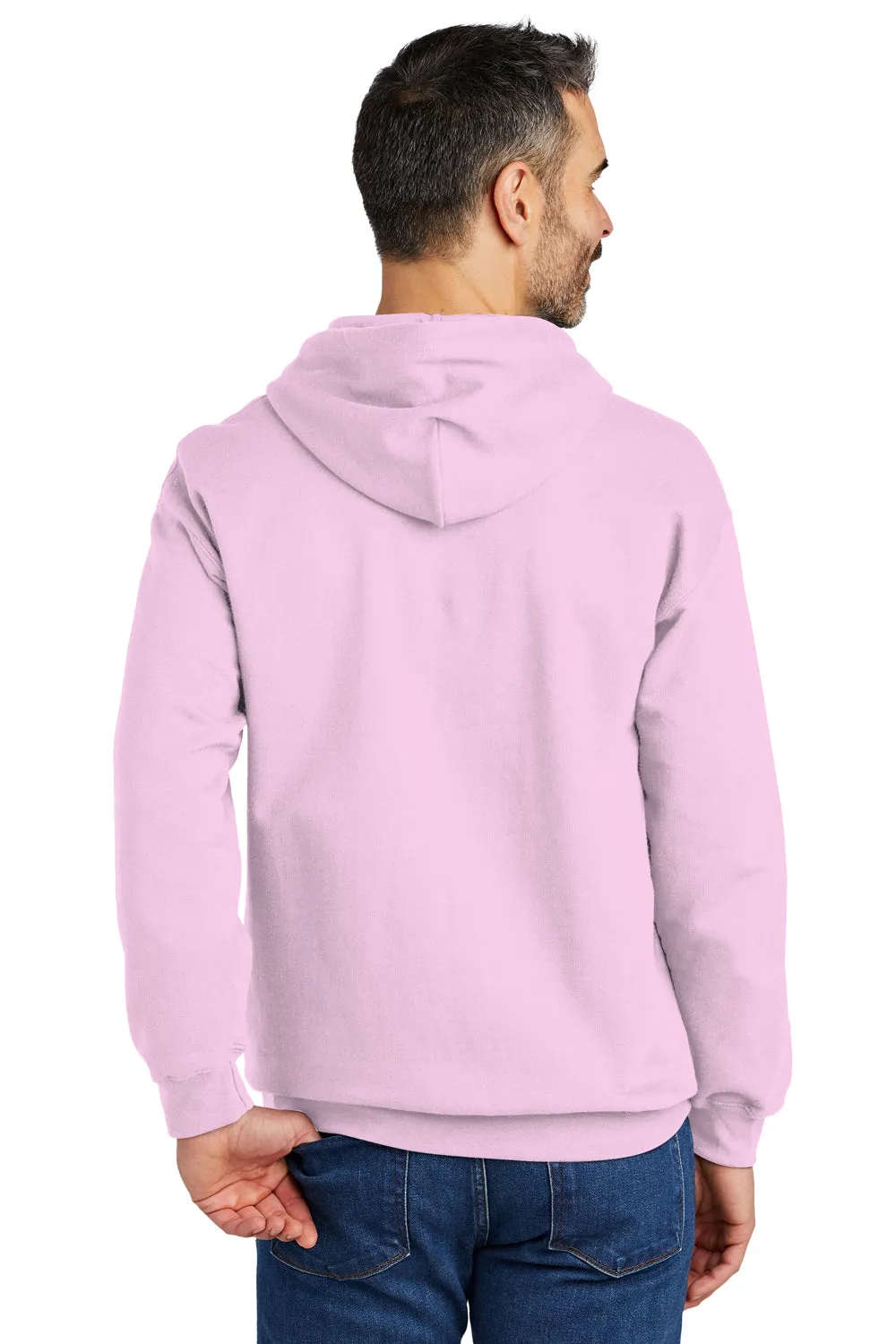 Gildan Mens Softstyle Hooded Sweatshirt Hoodie w/ Pouch Pocket - Light Pink  Affordable Clothing Gildan