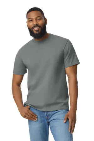 Gildan Mens Softstyle Short Sleeve Crewneck T-Shirt - Charcoal Grey  Affordable Clothing Gildan