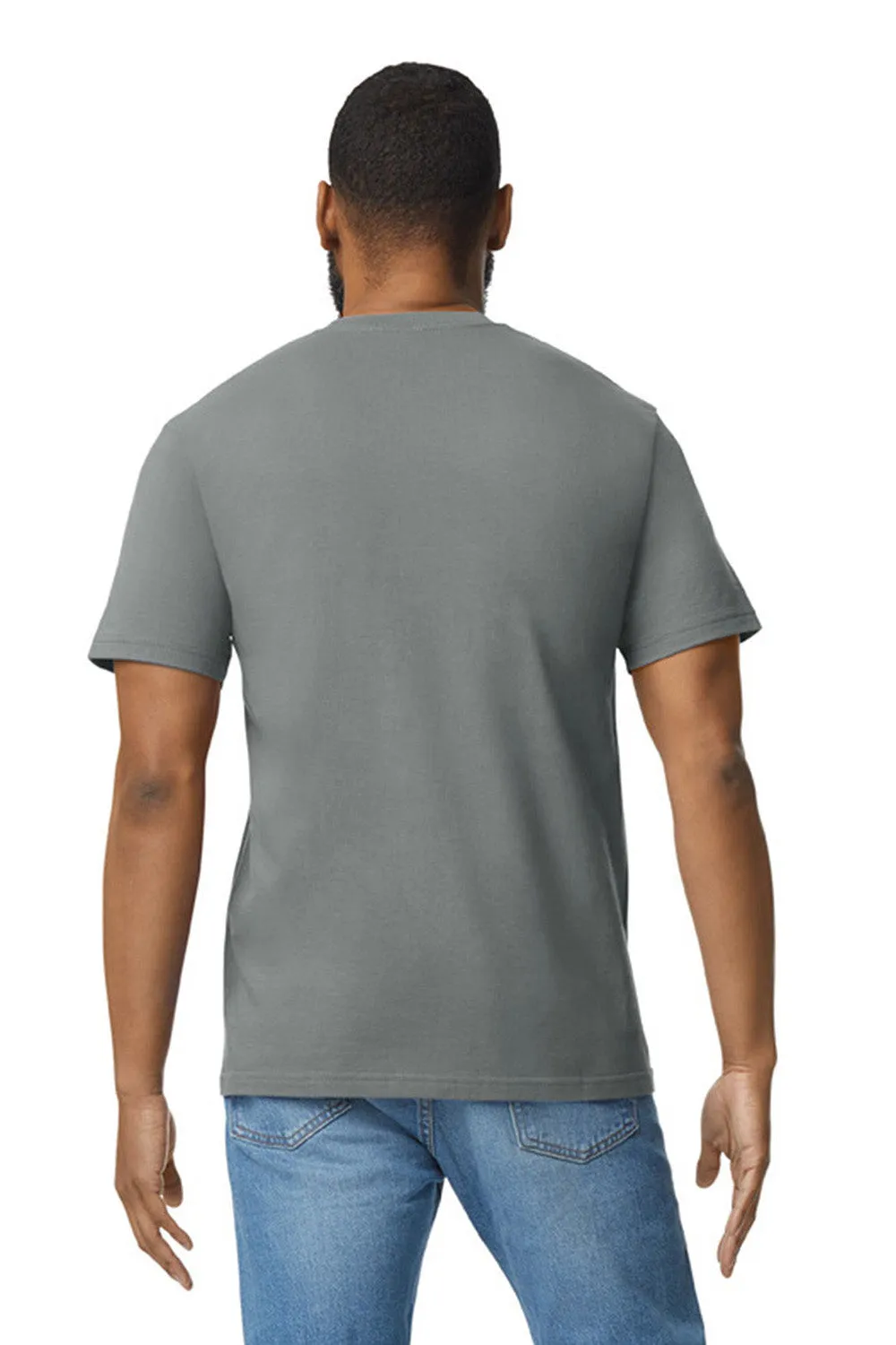 Gildan Mens Softstyle Short Sleeve Crewneck T-Shirt - Charcoal Grey  Affordable Clothing Gildan