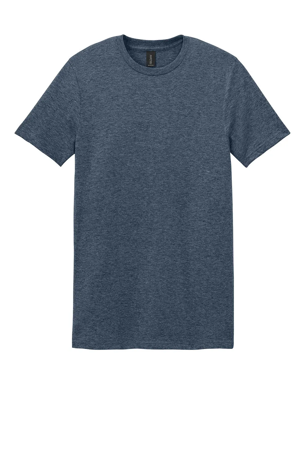 Gildan Mens Softstyle Short Sleeve Crewneck T-Shirt - Heather Navy Blue  Affordable Clothing Gildan