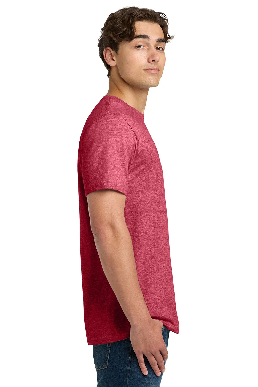 Gildan Mens Softstyle Short Sleeve Crewneck T-Shirt - Heather Red  Affordable Clothing Gildan